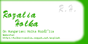 rozalia holka business card
